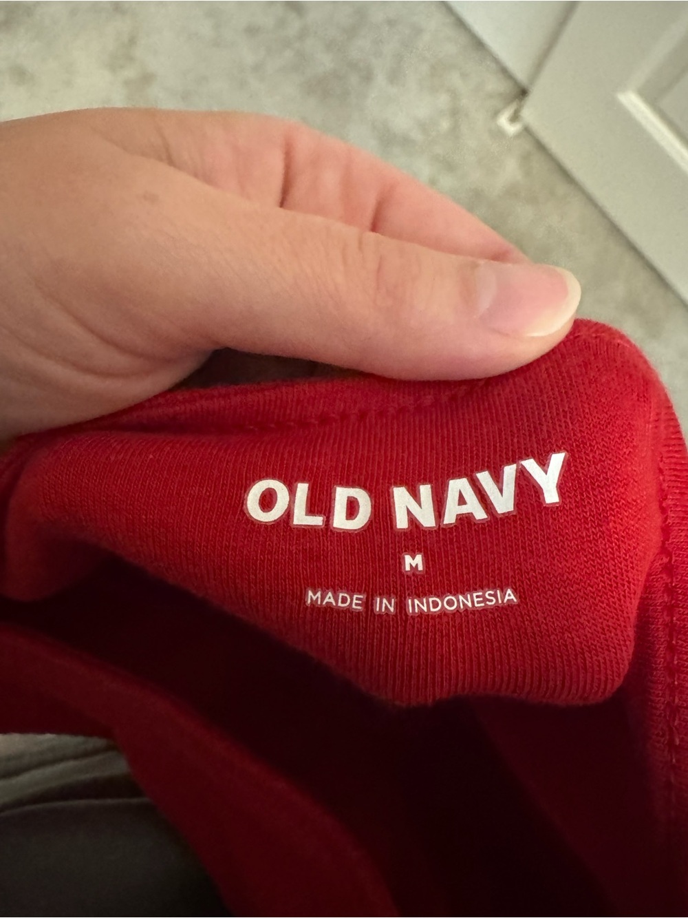 Old Navy Red Ribbed One-Piece Bodysuit - Picture 4 of 4
